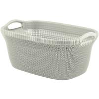 Kôš na bielizeň HAMPER 40 L - biela, Modern, plast (44/60/35cm)