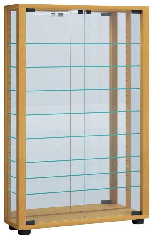 Hängevitrine Vitrosa B: 59 cm Buchefarben