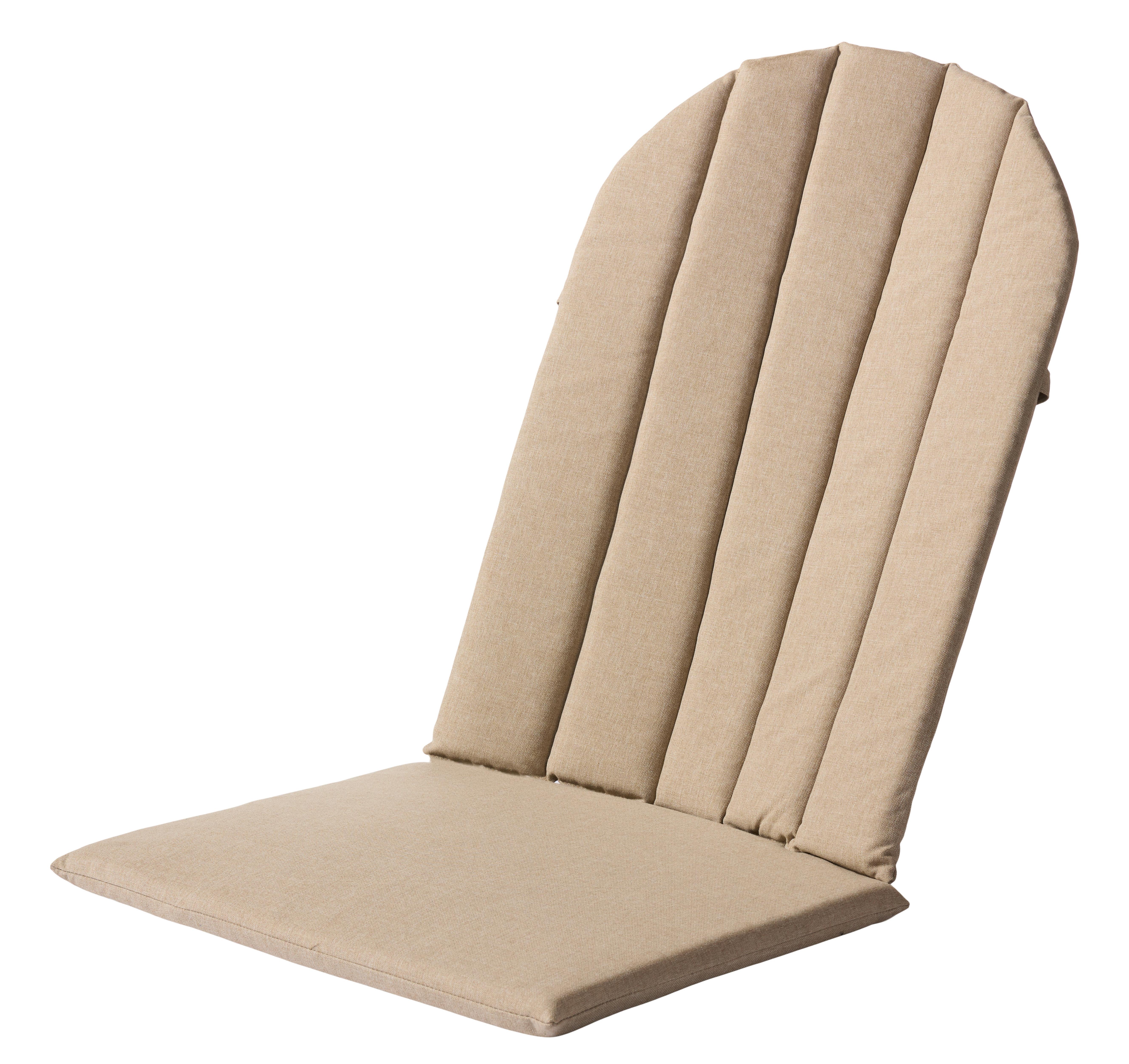 Liegenauflage Adirondack 125x2x58 Cm, Sandfarben - Sandfarben, Natur, Kunststoff (125/2/58cm) - Gardenson