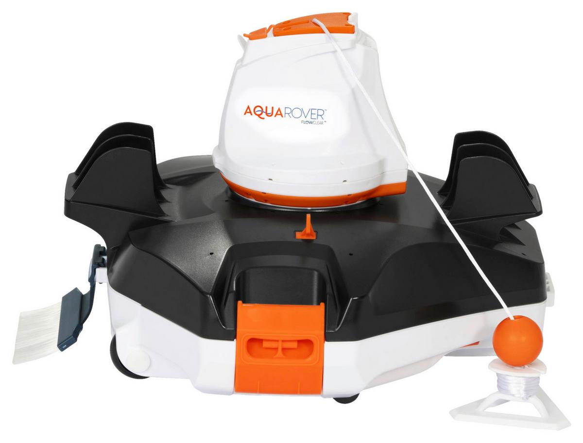 Poolroboter Aquapower, Akku Laufzeit 90 Minuten - Schwarz/Orange, MODERN, Kunststoff (40,5/39,3/28,5cm) - Bestway