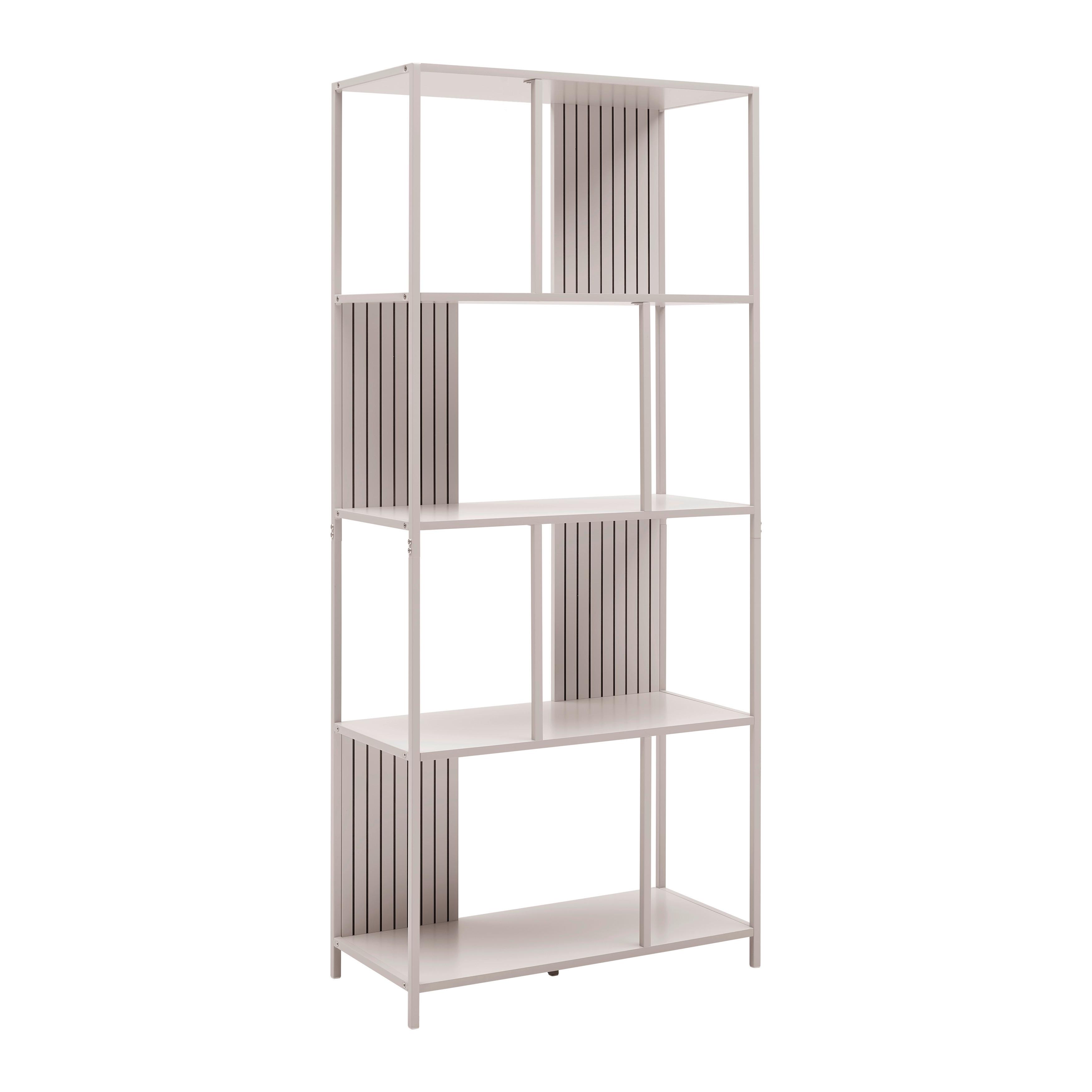 REGÁL MODANO -EXKLUSIV- - kašmírová, Modern, kov/kompozitné drevo (75/170/35cm) - Mömax