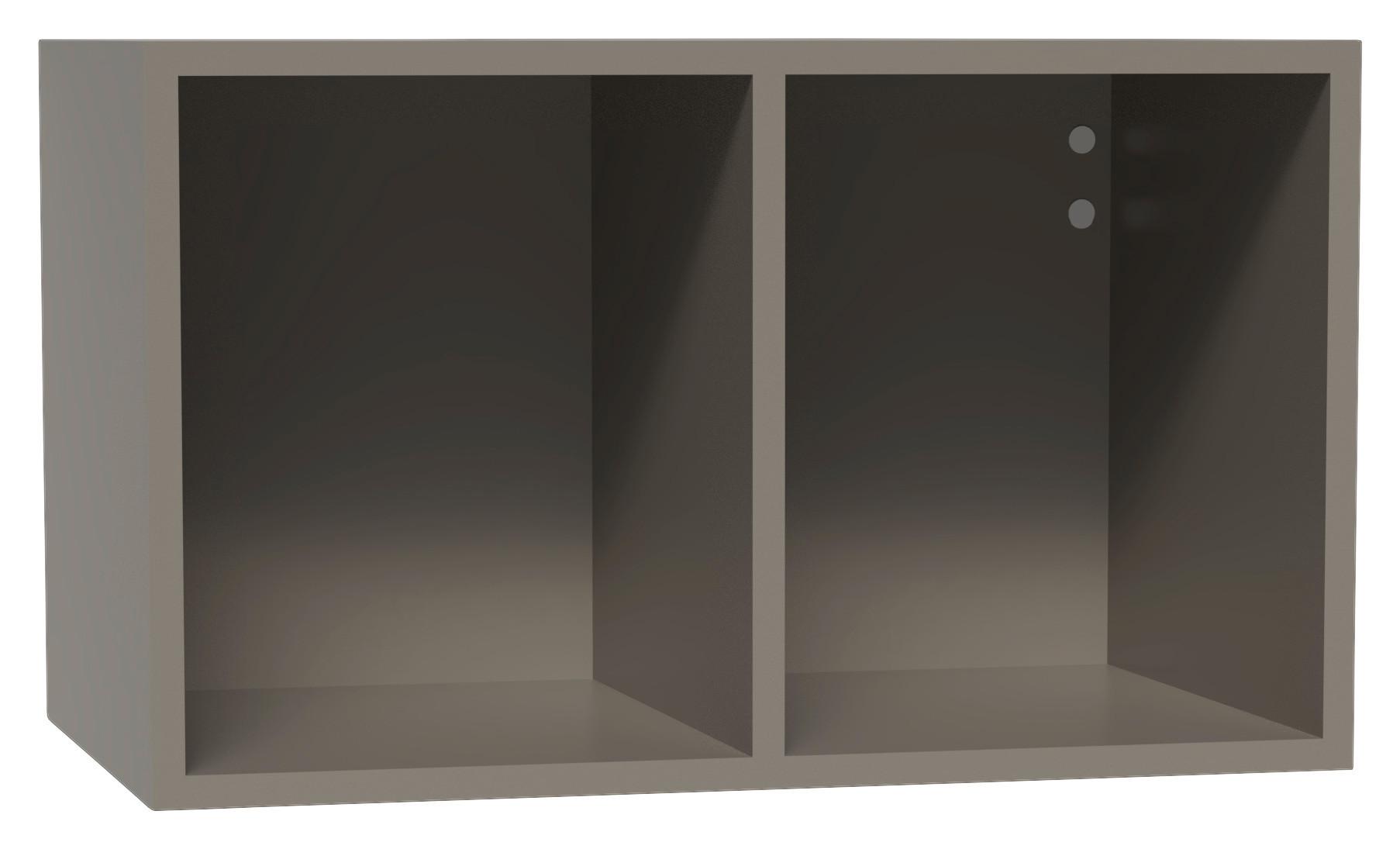 Wandregal Las Vegas Schieferfarben B: 60 cm - Schieferfarben, MODERN, Holzwerkstoff (60/36/37cm) - Vertico