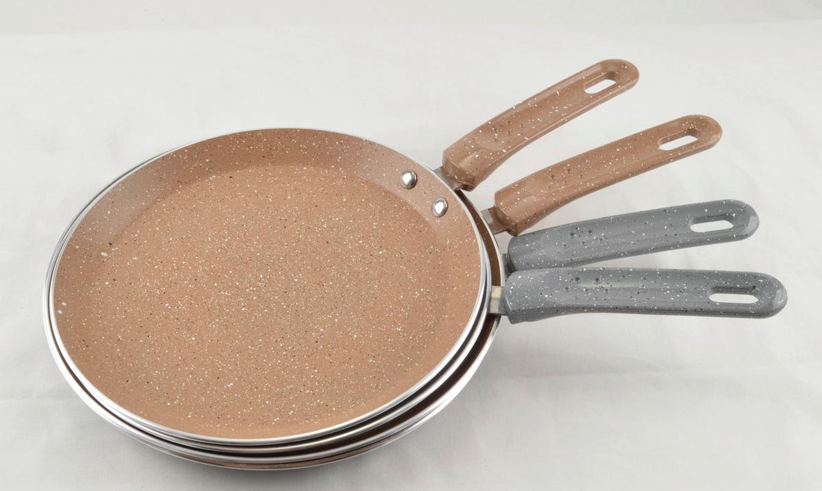 Palacsintasütő Granite - bézs/szürke, fém (26cm)