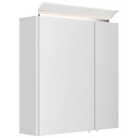 ZRCADLOVÁ SKŘÍŇKA SPIEGELSCHRANK 60 CM - vysoce lesklá bílá, Moderní, kompozitní dřevo/sklo (60/62/17cm) - MID.YOU