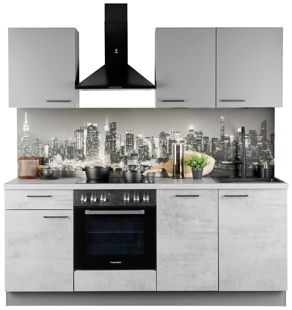 KÜCHENBLOCK BASE / WIN - Design, Holzwerkstoff (205cm) - Express-Kuechen