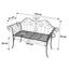 Gartenbank Selene - Rostfarben, MODERN, Metall (143/92,5/51cm) Gartenbank Selene - Rostfarben, MODERN, Metall (143/92,5/51cm)