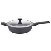 SCHMORPFANNE 28x8,2 cm, 2--Teilig. - Schwarz, Basics, Metall (28/8,2cm) - GSW