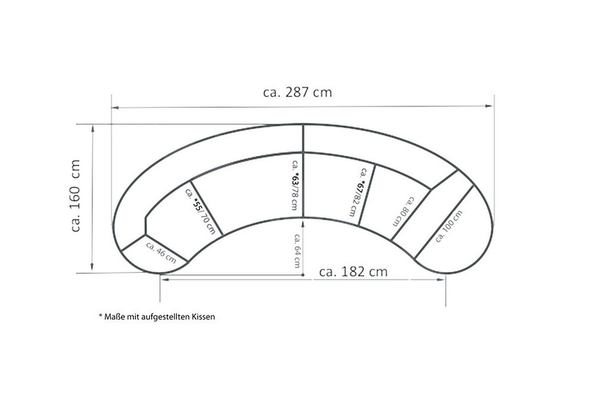 Wohnlandschaft Dunkelgrün S: 300x160 cm - Dunkelgrün/Schwarz, Design, Textil (300/160cm) - Livetastic