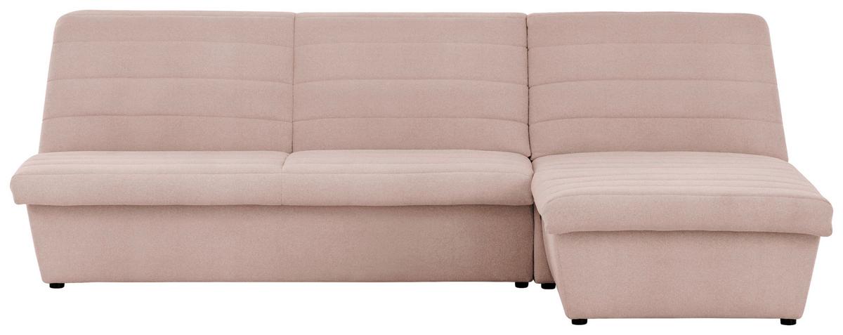 Ecksofa Looks Viii Dunkelgrün - Schwarz/Rosa, Design, Textil (274/168cm) - LOOKS by W.Joop