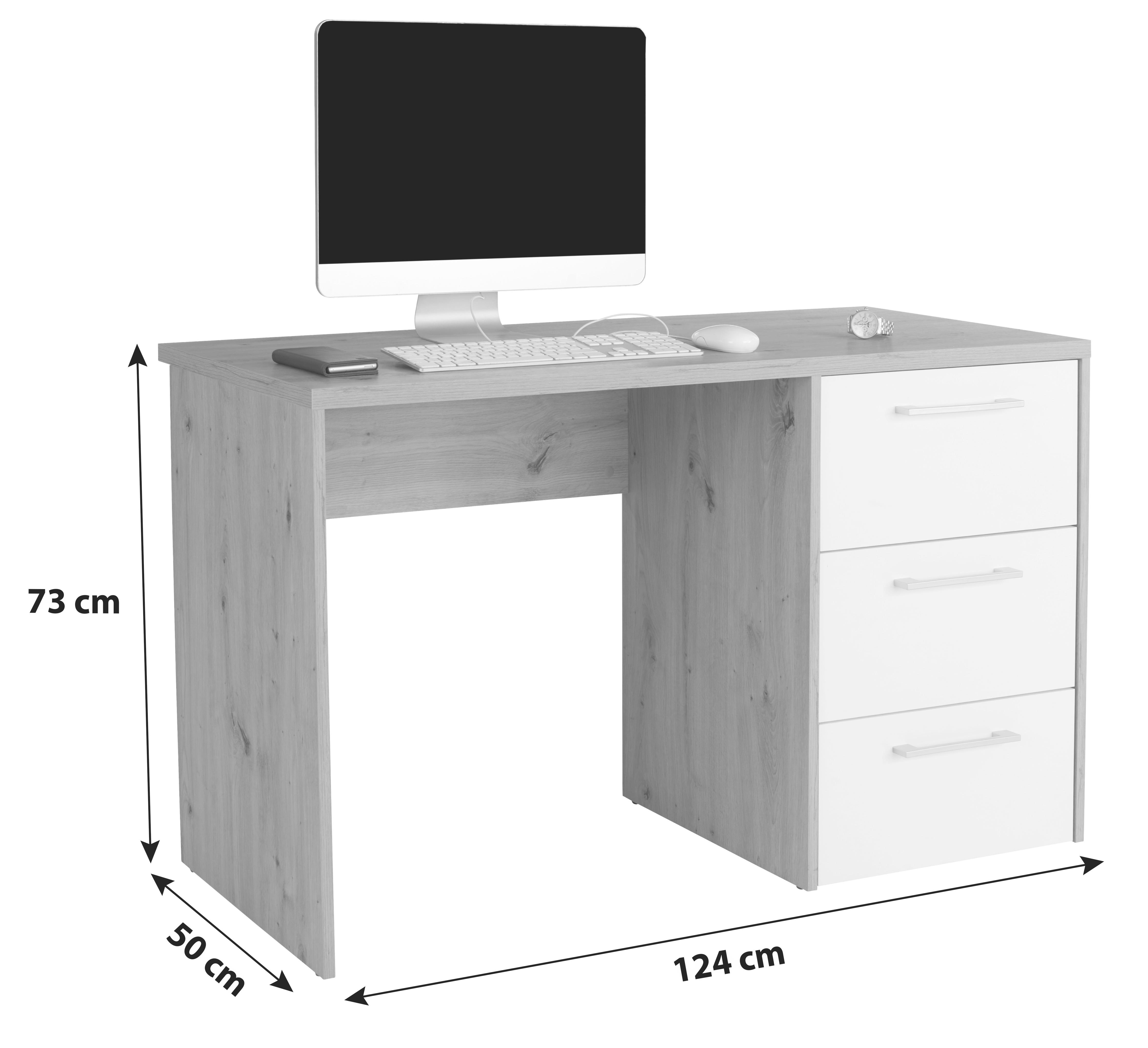 Schreibtisch BOX Eiche Dekor