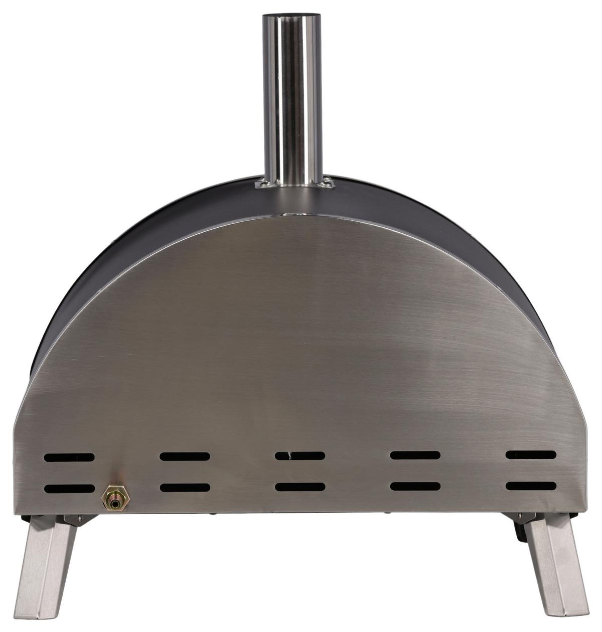 Pizzaofen Kerang Silberfarben - Silberfarben, KONVENTIONELL, Metall (56,3/56,5/54cm) - Gardenson