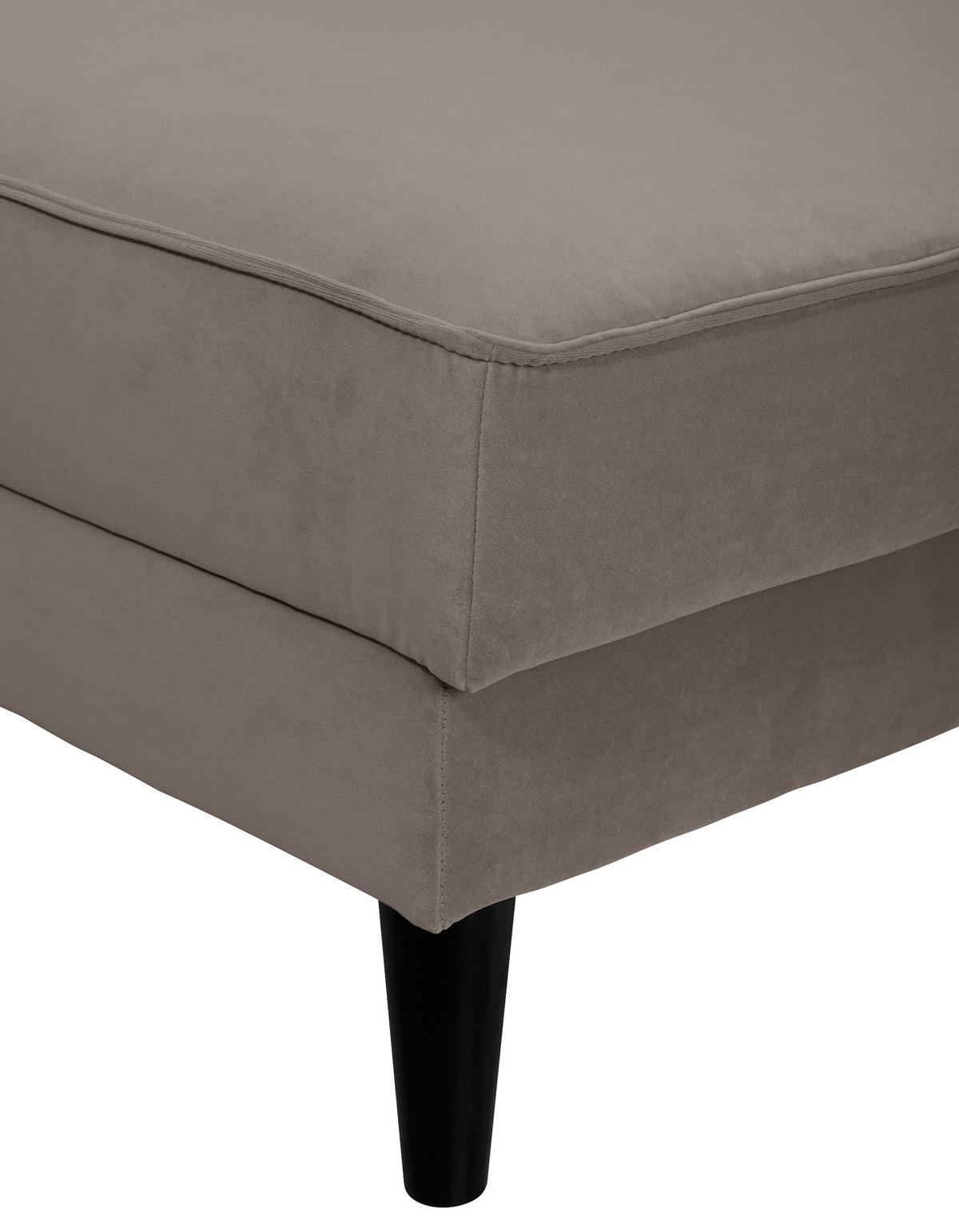 Ecksofa Mit Schlaffunktion Lumber Jack Taupe - Taupe/Wengefarben, MODERN, Textil (277/167cm) - Trendmanufaktur