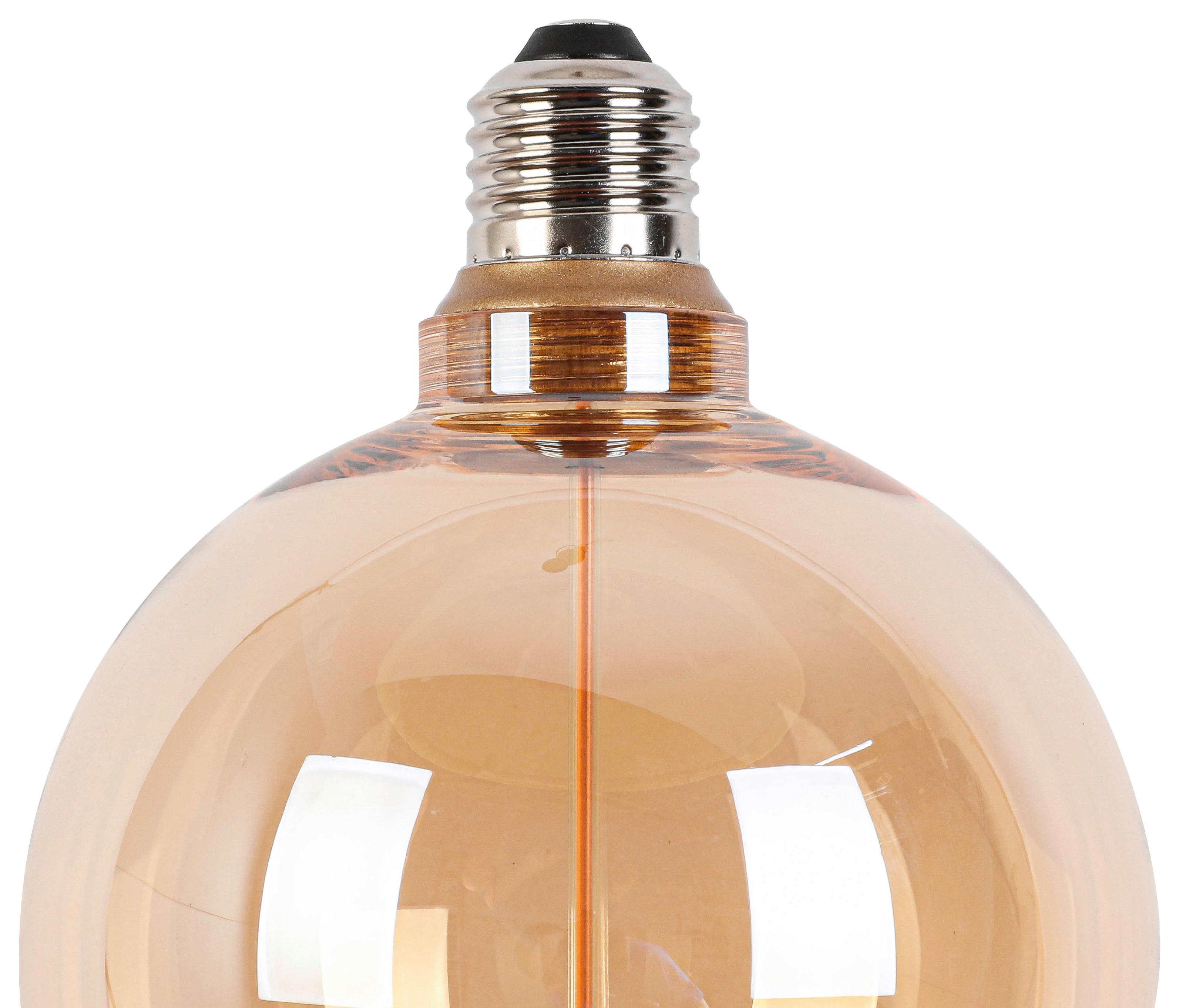 LED ŽIAROVKA C82222MM - jantárová, Konventionell, kov/sklo (12,5/16,6cm) - Modern Living