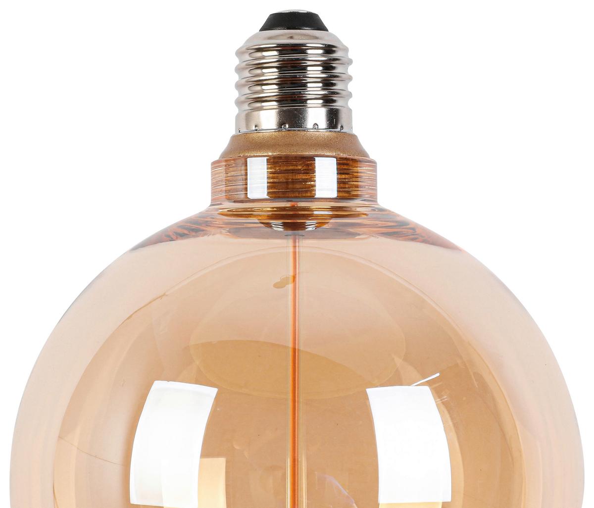 LED ŽIAROVKA C82222MM - jantárová, Konventionell, kov/sklo (12,5/16,6cm) - Modern Living
