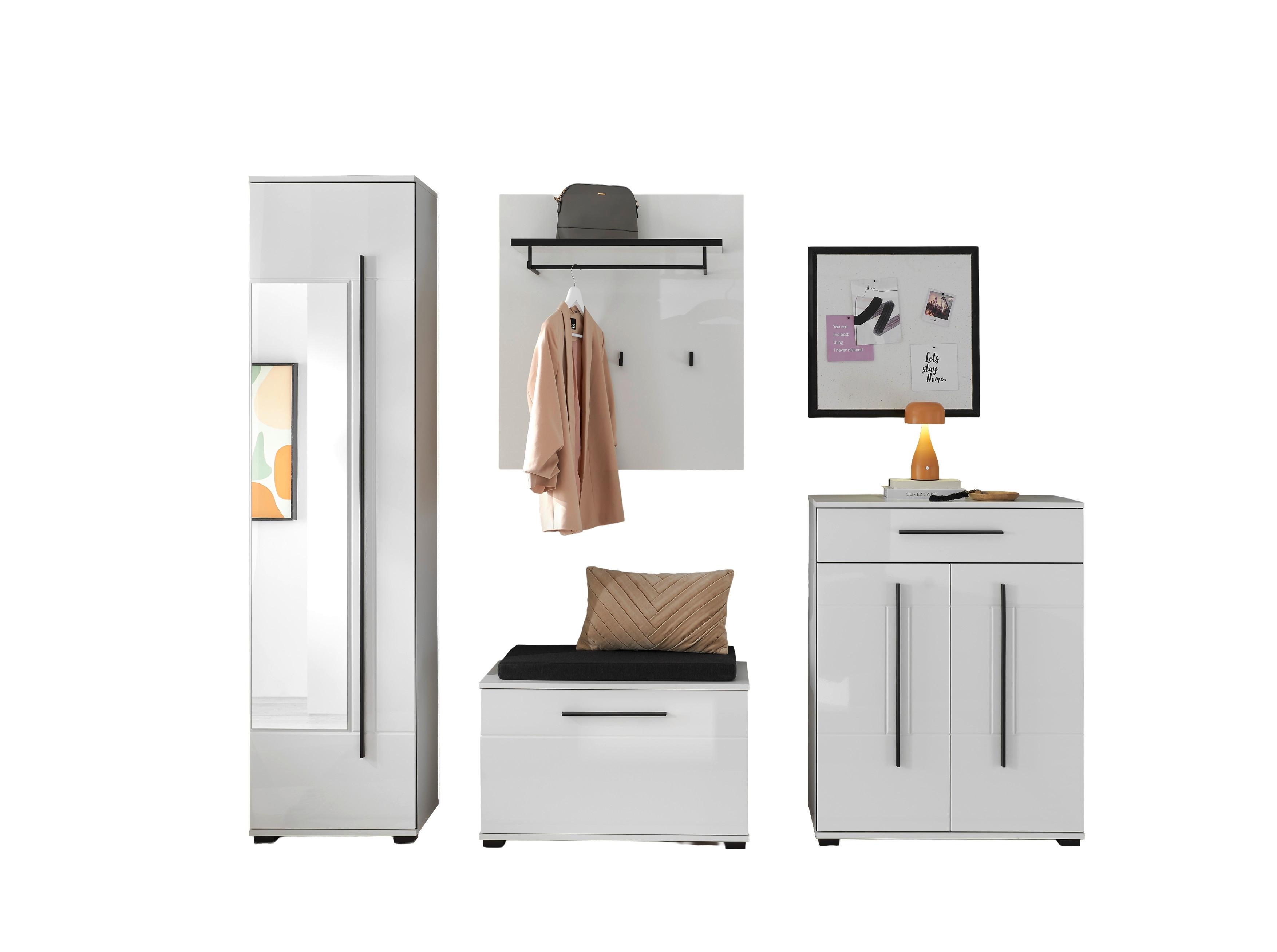 GARDEROBE Cantara Weiß/Weiß HG B: 230cm