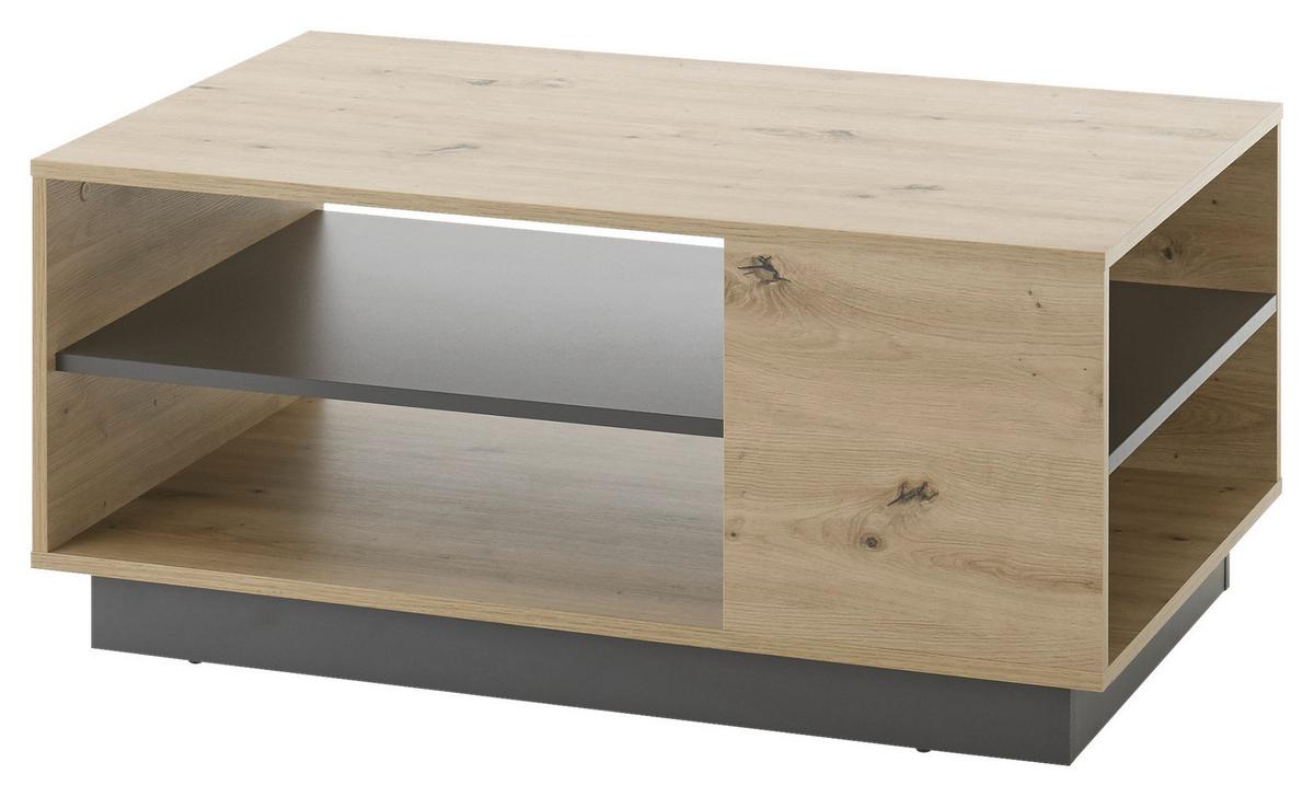 Couchtisch Grau/Eiche Artisan B: 100 cm - Eiche Artisan/Grau, Design, Holzwerkstoff (100/46/60cm) - MID.YOU