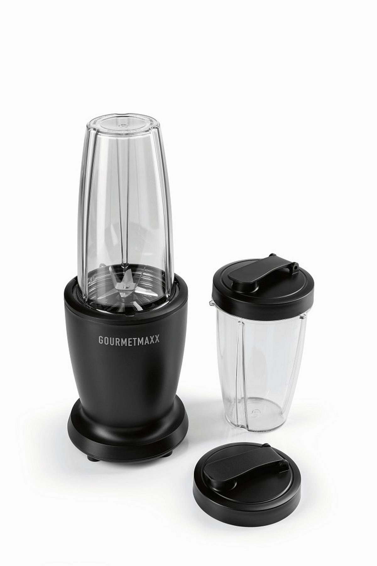Smoothie Maker 16821 - Transparent/Schwarz, Basics, Kunststoff/Metall (11,5/11,5/31,8cm)