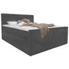 Boxspringbett Rodi Grau Lf: 180x200 cm - Grau, MODERN, Textil (180/200cm) - Livetastic