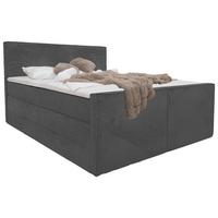 Boxspringbett Rodi Grau Lf: 160x200 Cm - Grau, MODERN, Textil (160/200cm) - Livetastic
