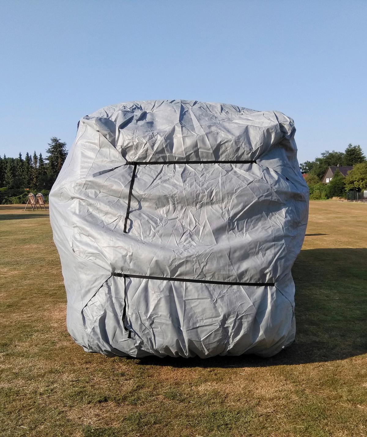 Schutzplane Abdeckplane Für Wohnmobil Gr. M Grau - Grau, Basics, Kunststoff (235/275/730cm)