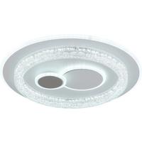 LED-Deckenleuchte Cansu - Klar/Opal, Basics, Kunststoff/Metall (49,5/6cm) - Luca Bessoni