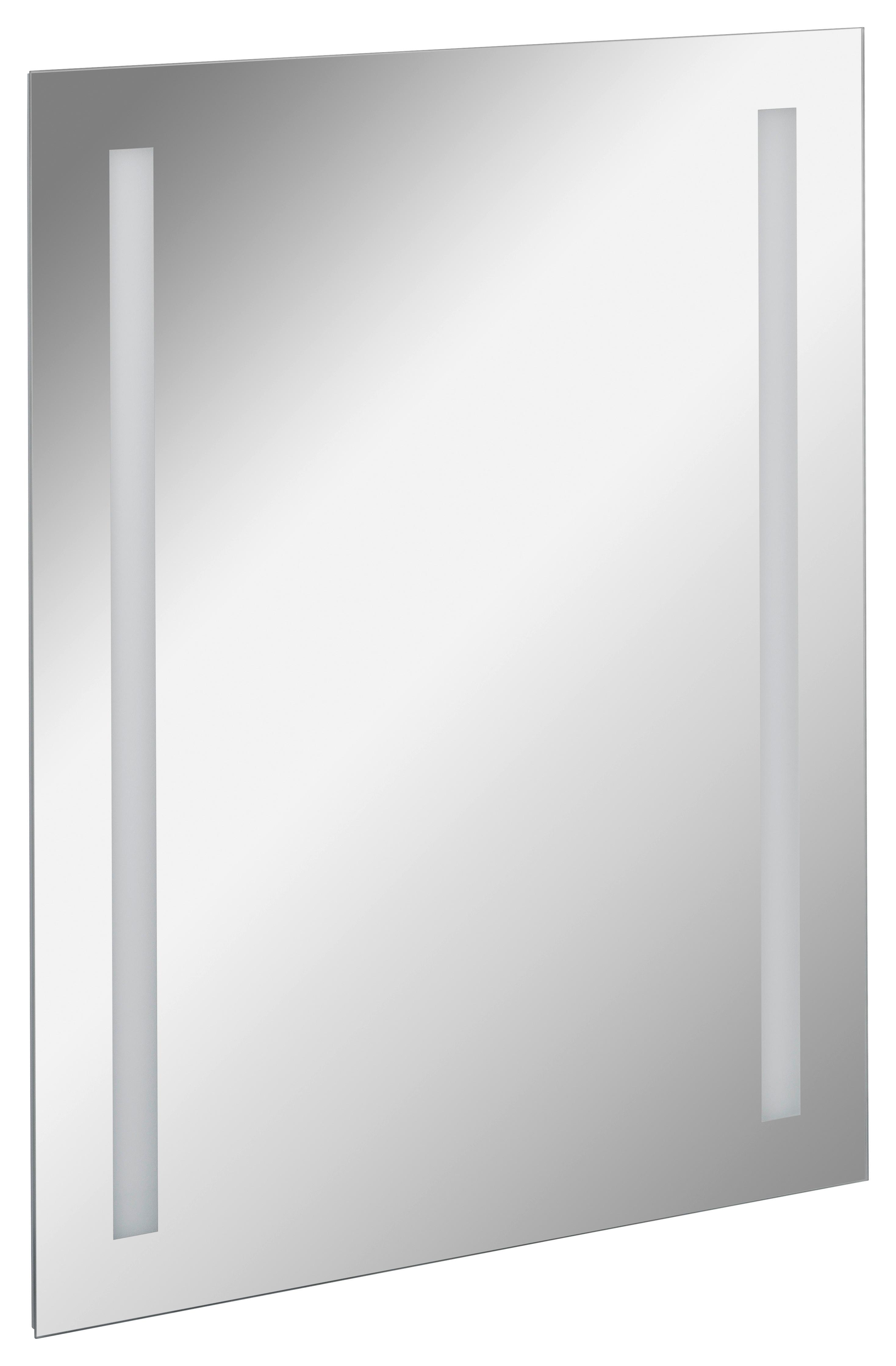 Wandspiegel Linear Rechteckig 60x75 cm ohne Rahmen mit Led - Basics, Glas (60/75/2cm) - MID.YOU