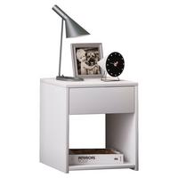 Nachtkästchen Sledo Mini B: 35 cm Weiß - Weiß, KONVENTIONELL, Holzwerkstoff (35/40/35cm) - MID.YOU