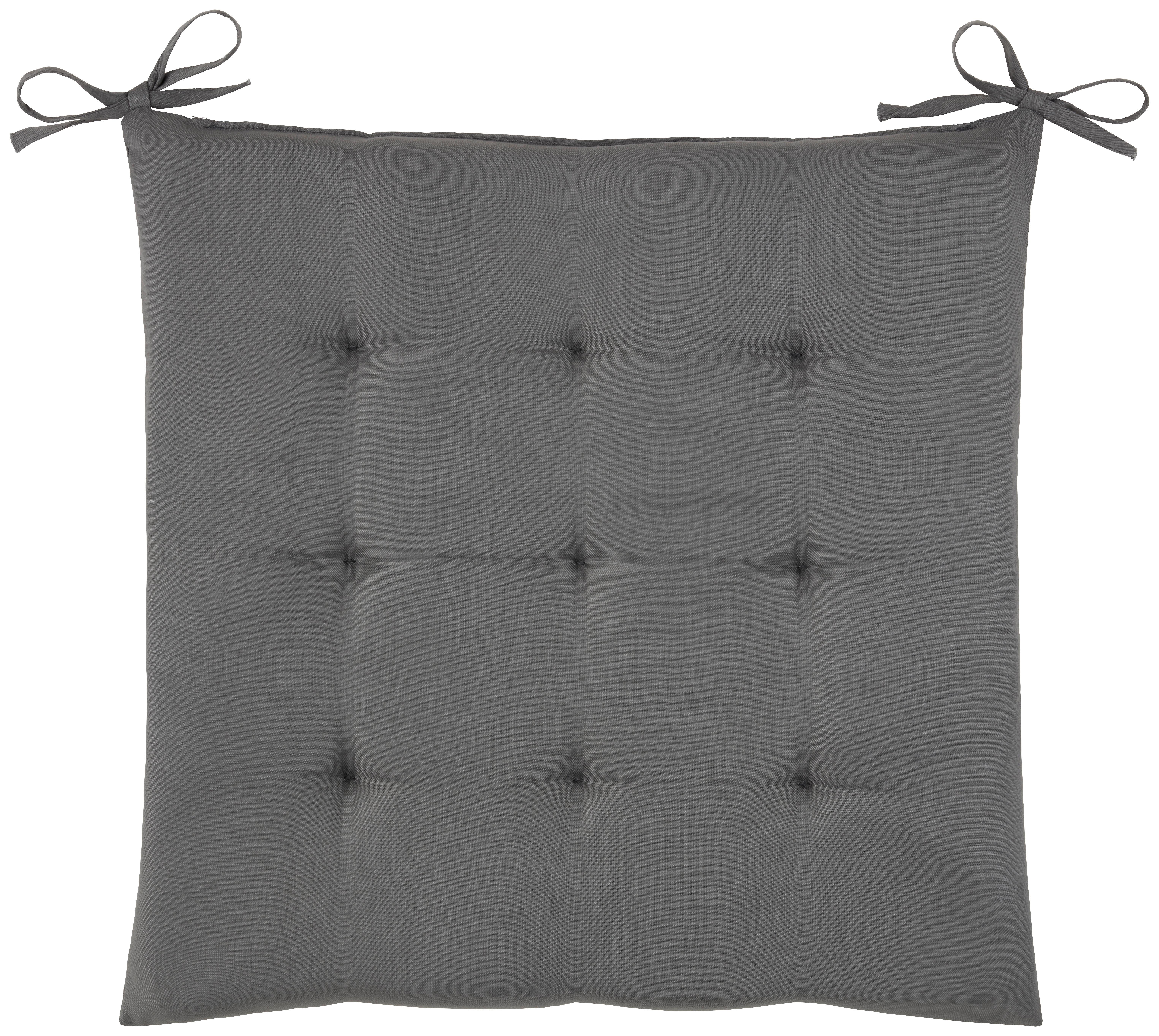 PODSEDÁK LOLA - antracitová, textil (40/40/4cm) - Mömax