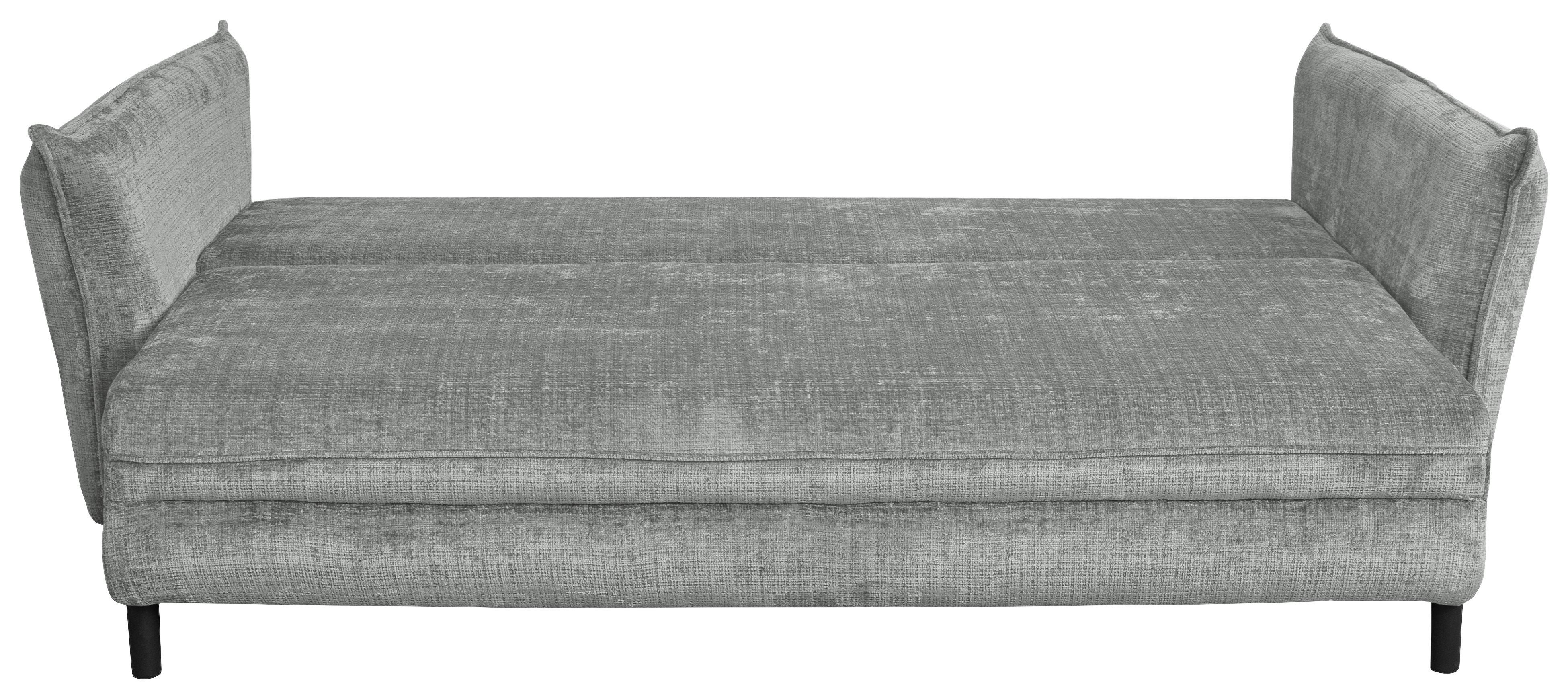Schlafsofa Kairo Grau, Lf: Ca. 190x150cm - Schwarz/Grau, ROMANTIK / LANDHAUS, Holz/Kunststoff (230/90/115cm) - James Wood