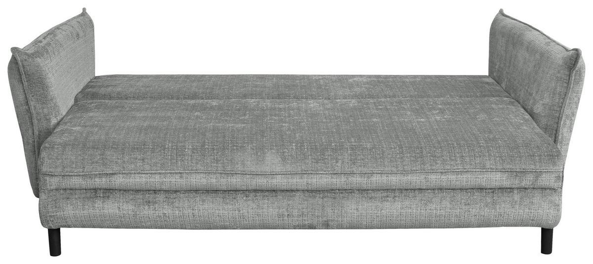 Schlafsofa Kairo Grau, Lf: Ca. 190x150cm - Schwarz/Grau, ROMANTIK / LANDHAUS, Holz/Kunststoff (230/90/115cm) - James Wood