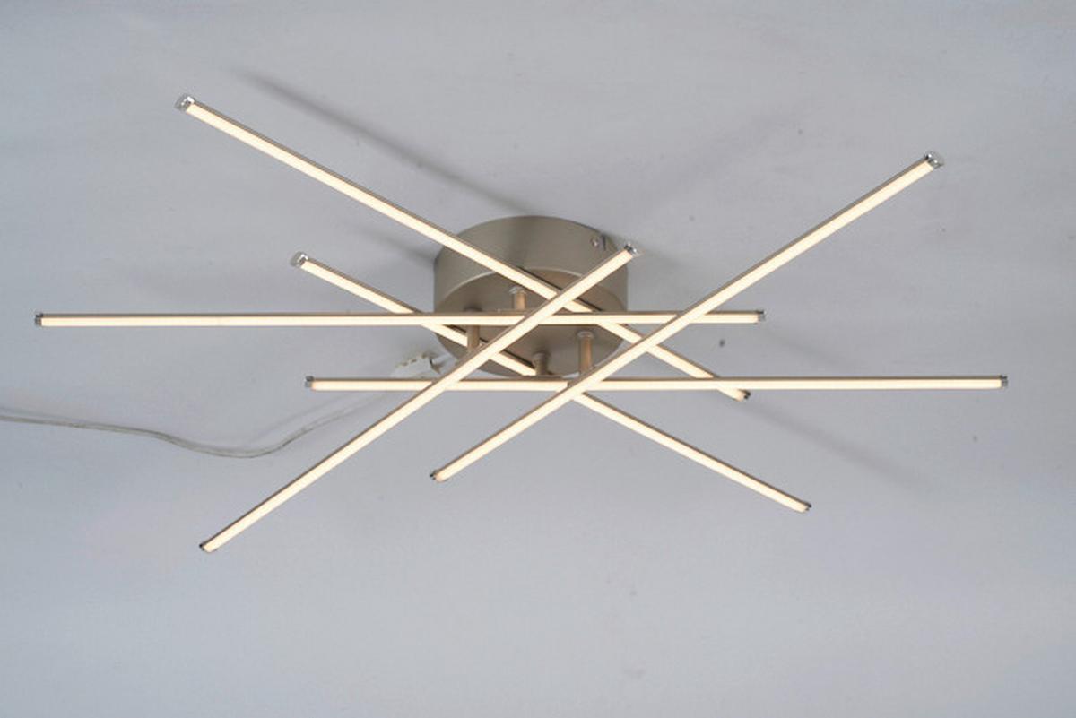 LED-Deckenleuchte, 3000K DANICA - Nickelfarben, Basics, Kunststoff/Metall (67/9cm) - Luca Bessoni