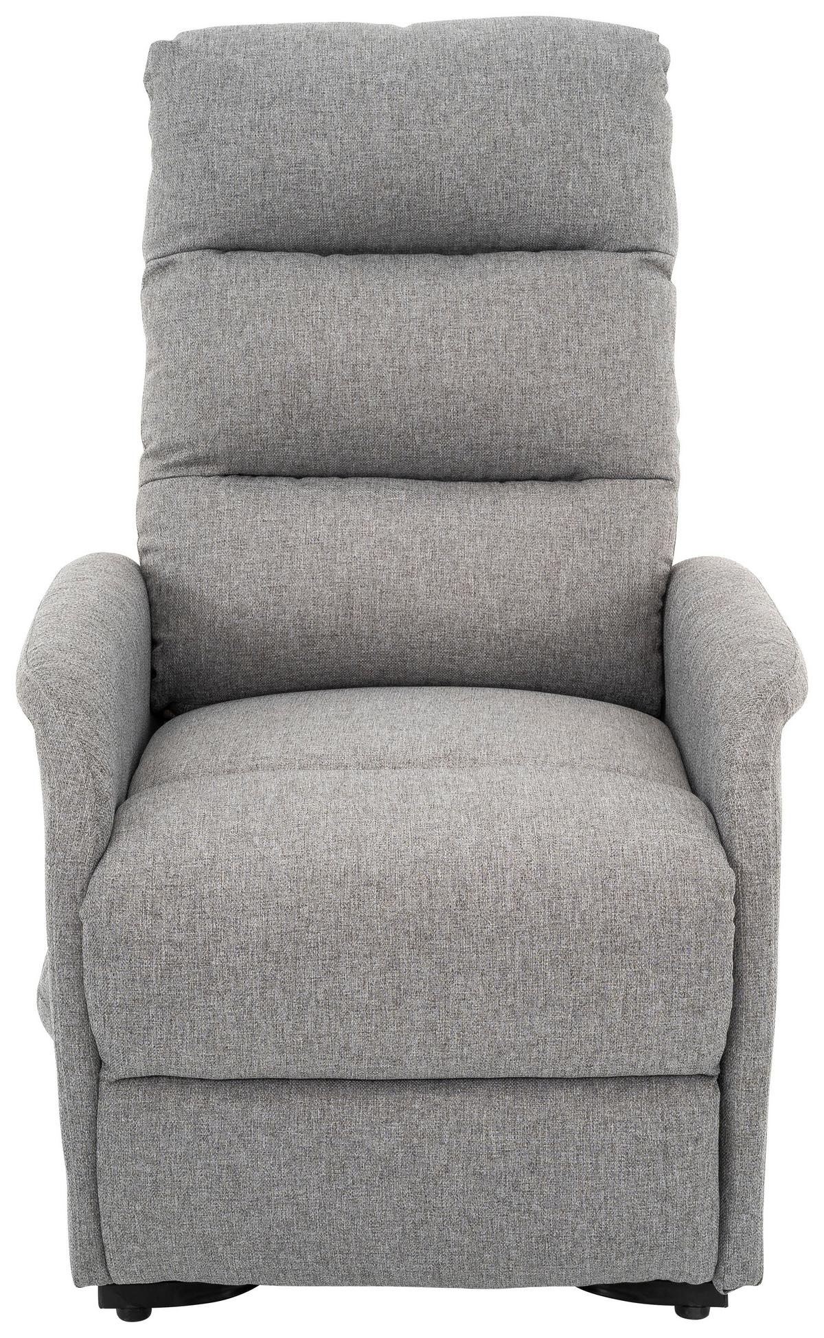 Relaxsessel Luxo - Schwarz/Grau, Design, Textil/Metall (68/100/94cm) - Livetastic