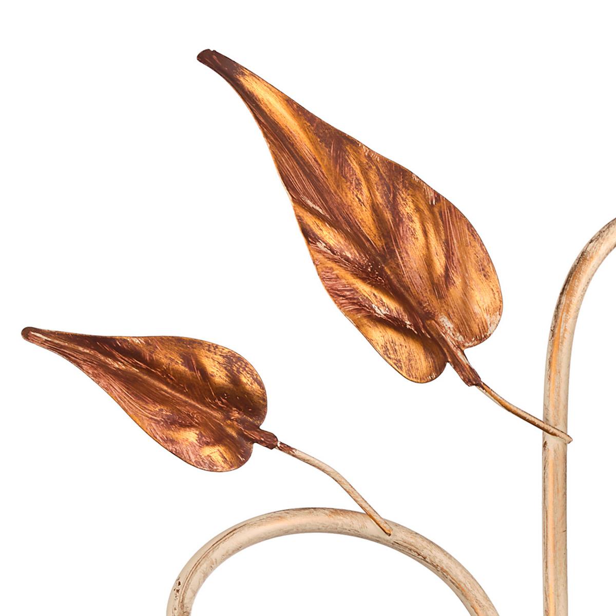 Wandleuchte 4647/Ap3 - Beige/Weiß, Natur, Glas/Metall (40/40/58cm)