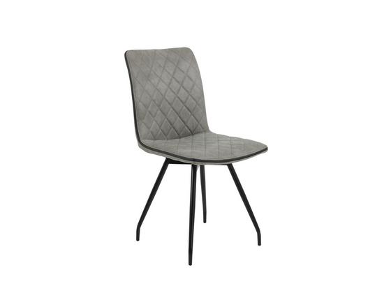 Gepolsterten Retro Stuhl In Grau Online Kaufen