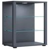 Vitrine Glasol S B: 52 Cm Anthrazit - Anthrazit/Schwarz, MODERN, Glas/Holzwerkstoff (52/60/35cm) - MID.YOU