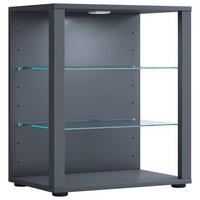 Vitrine Glasol S B: 52 Cm Anthrazit - Anthrazit/Schwarz, MODERN, Glas/Holzwerkstoff (52/60/35cm) - MID.YOU