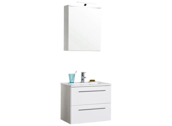 Badezimmer Mailand 60 cm Weiß - Weiß, MODERN, Holzwerkstoff/Kunststoff (60/47cm) Badezimmer Mailand 60 cm Weiß - Weiß, MODERN, Holzwerkstoff/Kunststoff (60/47cm)