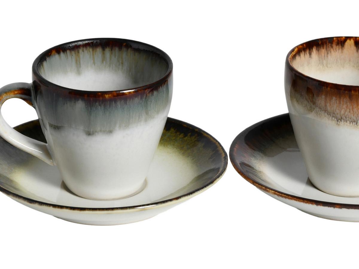 Tassenset Cascade Mix Multicolor L: 19 cm - Multicolor, Basics, Keramik - Creatable