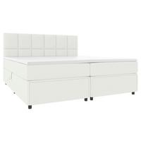 Boxspringbett Garda mit Topper 180x200 - Creme/Schwarz, KONVENTIONELL, Holzwerkstoff/Textil (180/200cm)