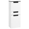 Midischrank mit Türdämpfer Siena 40cm Weiß/Anthrazit - Anthrazit/Weiß, MODERN, Holzwerkstoff (40/105/27cm) - Held