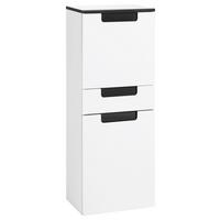 Midischrank mit Türdämpfer Siena 40cm Weiß/Anthrazit - Anthrazit/Weiß, MODERN, Holzwerkstoff (40/105/27cm) - Held