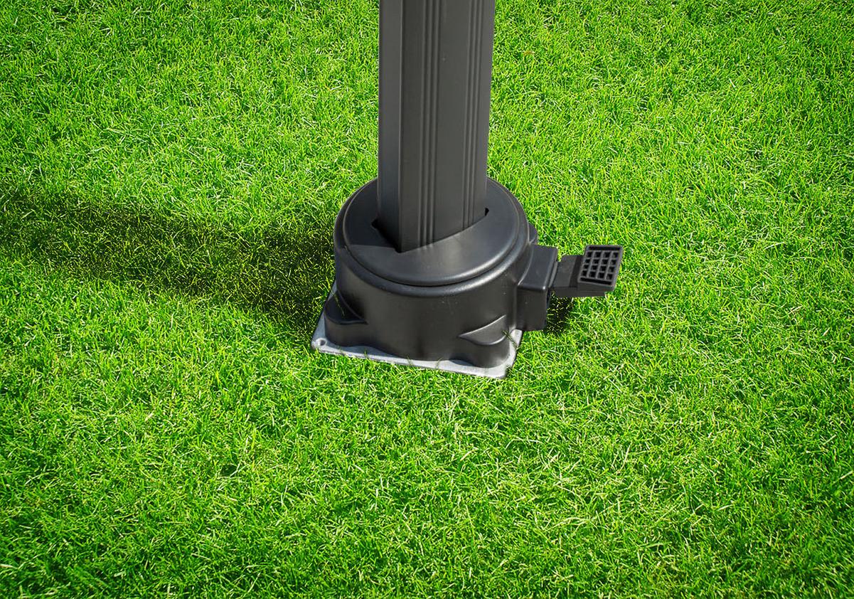 Universal Bodenhülse Für Sonnenschrim L:58cm Bodendübel - Silberfarben, Basics, Metall (16/58cm) - Schneider