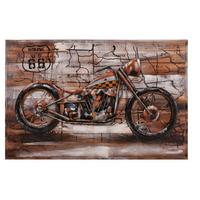 Metallbild Multicolor B: 120 Cm - Multicolor/Naturfarben, Basics, Holz/Metall (120/80/5cm)