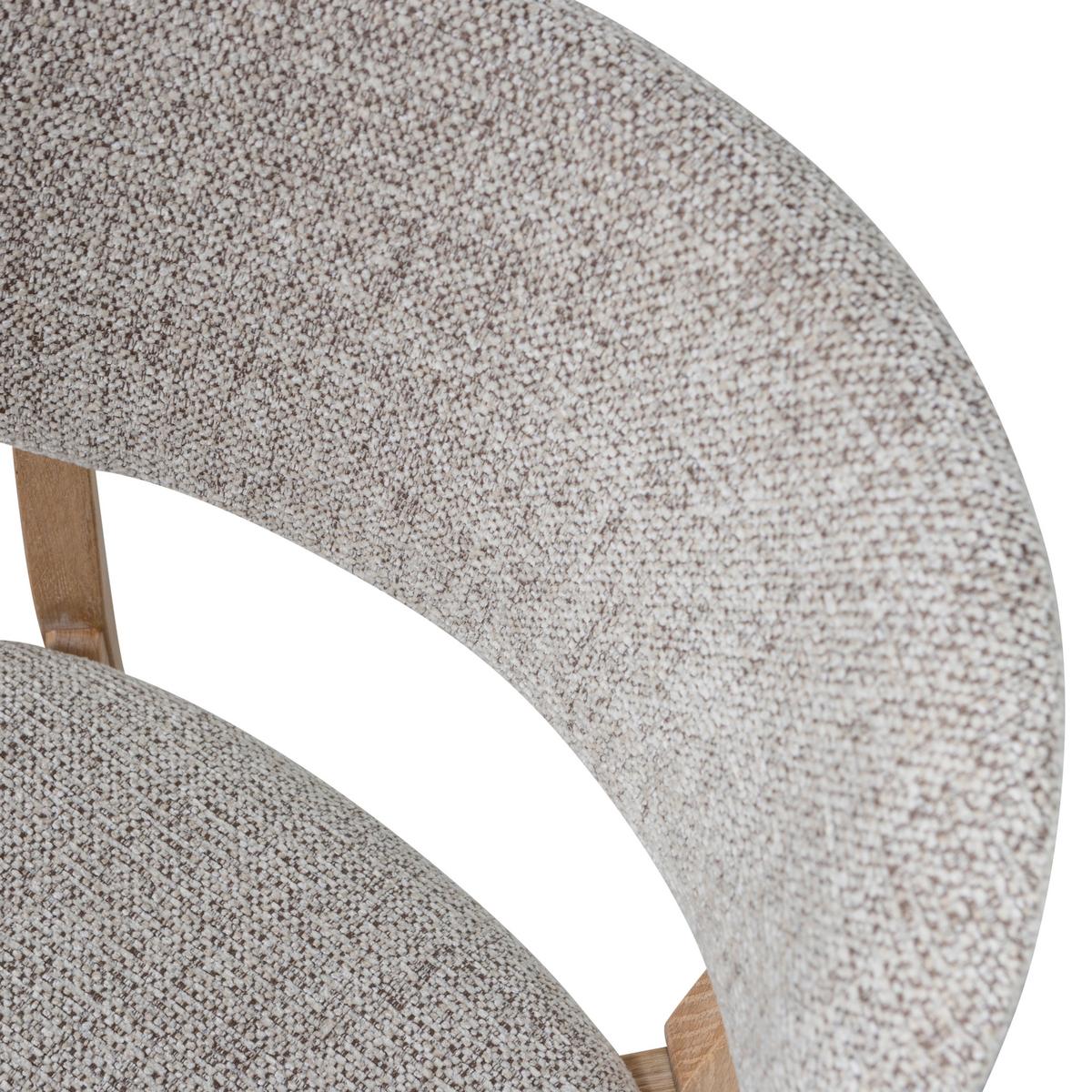 Stuhl-Set Udar Naturfarben B: 51cm - Naturfarben, MODERN, Holz/Textil (51/82/60cm) - Livetastic