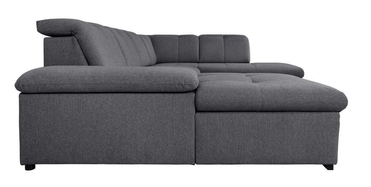 Wohnlandschaft Ramzes Dunkelgrau U: 173x328x215 cm - Dunkelgrau/Grau, Design, Textil (173/328/215cm) - MID.YOU