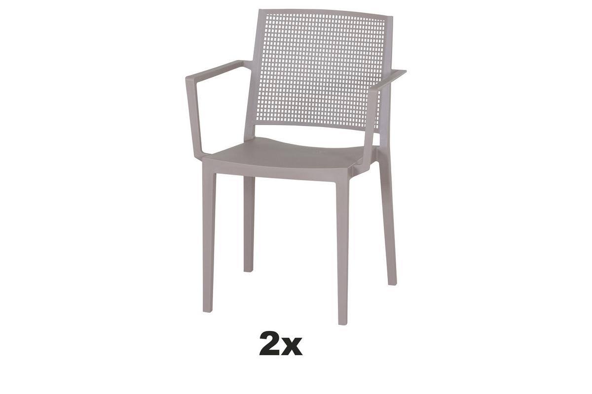 Stapelstuhl T20095 - Taupe, Basics, Kunststoff (46/80/56cm) - Siena Garden