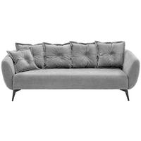 3-Sitzer-Sofa Baggio Grau B: 236 cm - Schwarz/Grau, MODERN, Textil (236/94/103cm) - Livetastic