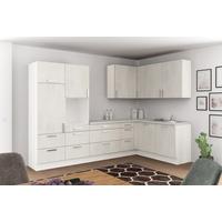 Eckküche Ip1200 Ohne Geräte 320x185 Cm Betonoptik Hell - Schieferfarben/Hellgrau, Basics (320/185cm)