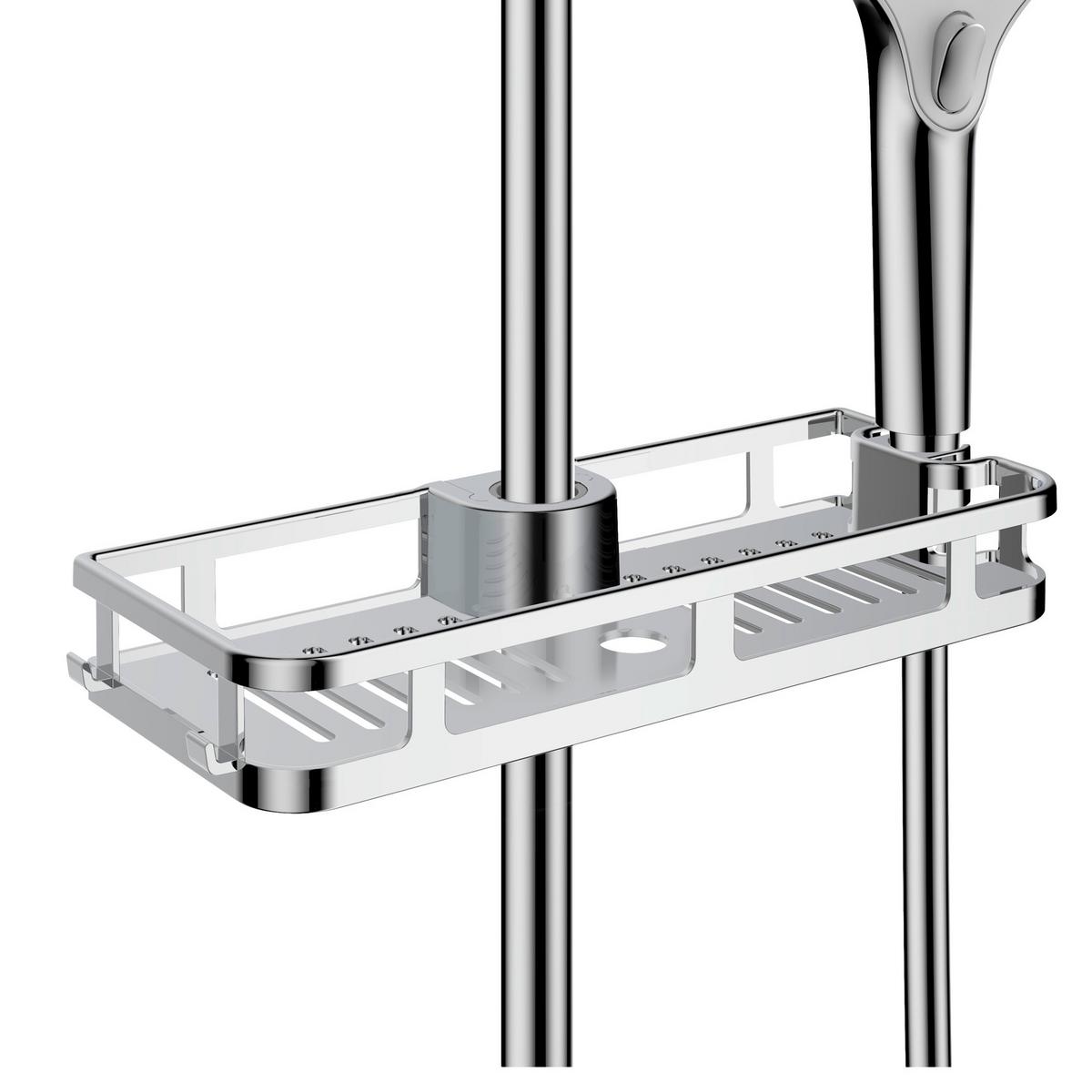 Duschkorb Liberta Chrom 25490100 - Chromfarben, MODERN, Kunststoff (28,5/4/11,5cm) - Wenko