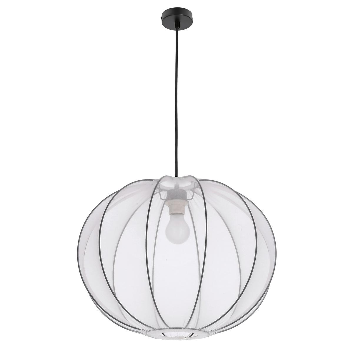 Pendelleuchte 31-41951 Mellow - Schwarz/Weiß, KONVENTIONELL, Kunststoff/Metall (52/52/135cm)